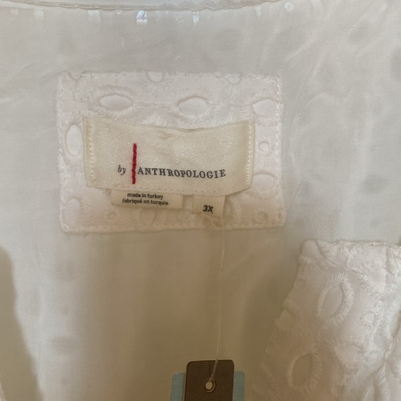NWT ANTHROPOLOGIE Somerset Mini Dress White Eyelet Edition 3X - Picture 12 of 14